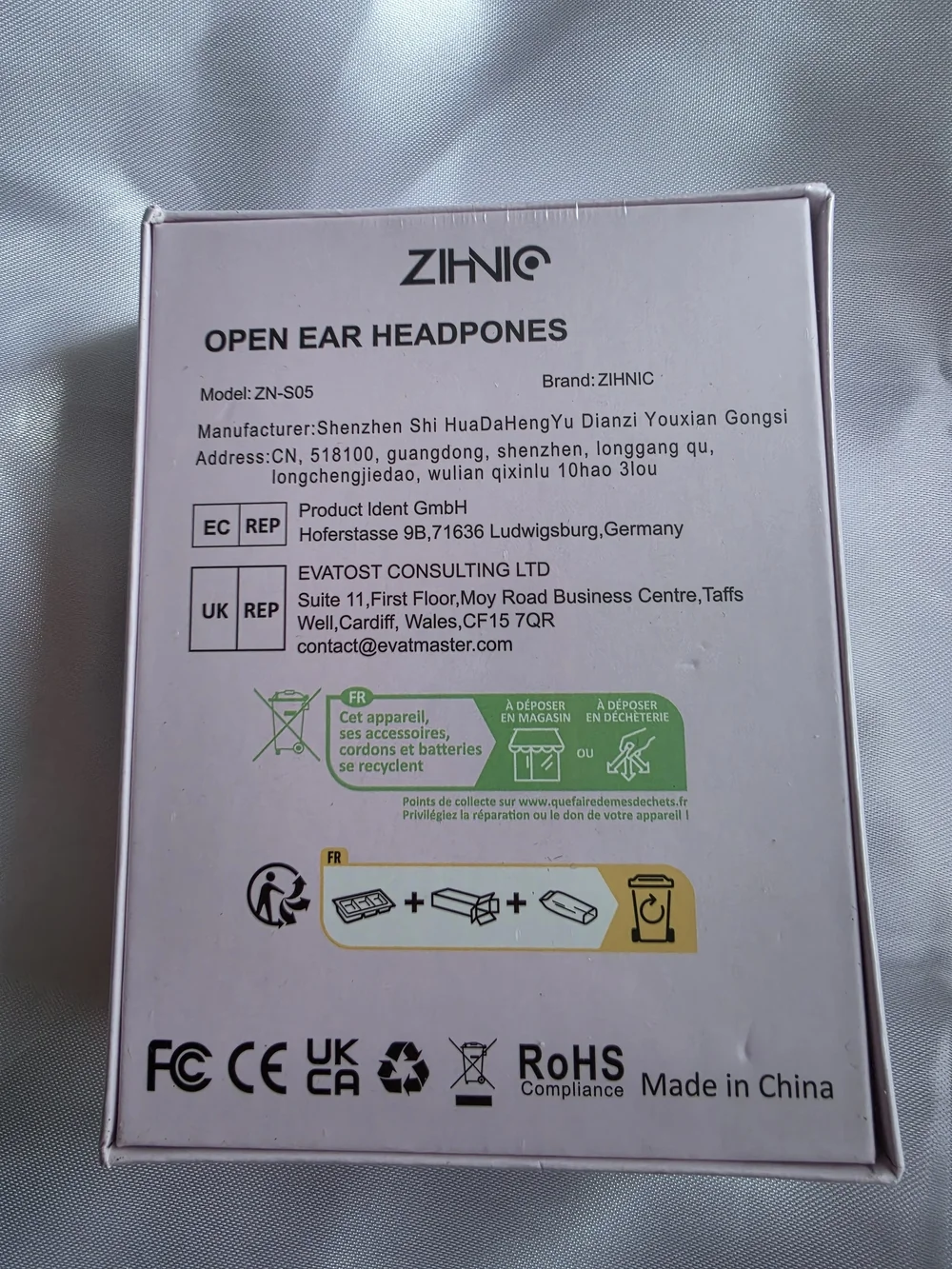Open Free ZN-S05 Pink Air Conduction Sports Wireless Headphones